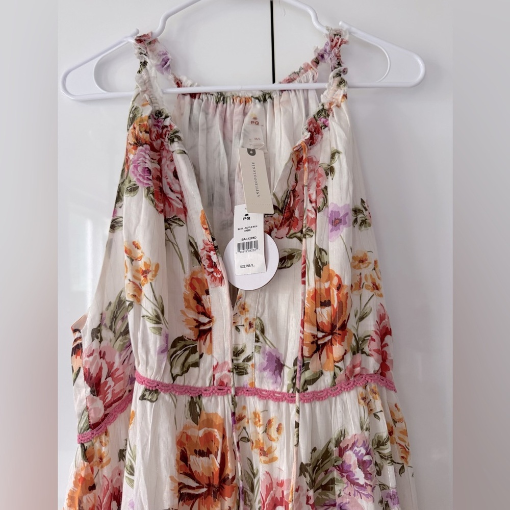 NWT Size M/L- PQ Swim Tiered Ruffle Maxi Dress (NWT US$ 165) - Picture 16 of 16